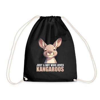 Kangaroos Kangaroo - Drawstring Bag - black - Front