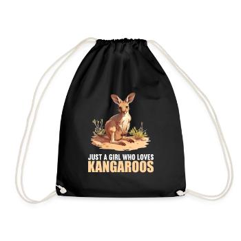 Kangaroos Kangaroo - Drawstring Bag - black - Front