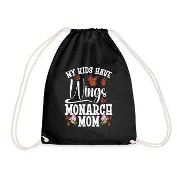 Monarch Butterfly Mom Insect Owner Entomologist - Turnbeutel - Schwarz - Vorne