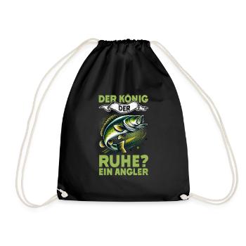 Pêcheur Canne à pêche Drôle Pêcheur Hobby Pêcheur - Sac de sport léger - noir - Devant