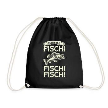 Pêcheur Canne à pêche Drôle Pêcheur Hobby Pêcheur - Sac de sport léger - noir - Devant