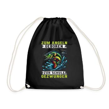 Pêcheur Canne à pêche Drôle Pêcheur Hobby Pêcheur - Sac de sport léger - noir - Devant