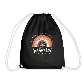 Grande Soeur Arc-en-ciel Boho - Sac de sport léger - noir - Devant