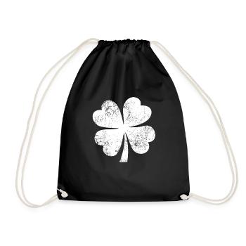 Trèfle - Saint-Patrick - Irlande - Sac de sport léger - noir - Devant