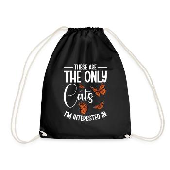 Butterflies The Monarch Butterfly Monarch - Drawstring Bag - black - Front