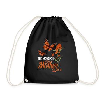 Papillons Le monarque Asclépiade Monarque Monarque Papillon - Sac de sport léger - noir - Devant