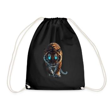 Tiger - Turnbeutel - Schwarz - Vorne