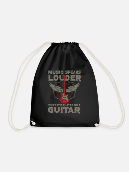 Bassgitarrist Gitarrist E -Gitarre - Turnbeutel - Schwarz