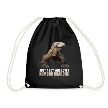 Komodowarane Komodowaran - Turnbeutel - Schwarz - Vorne
