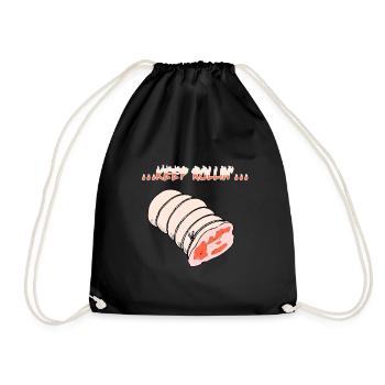 Rôti roulé - Sac de sport léger - noir - Devant