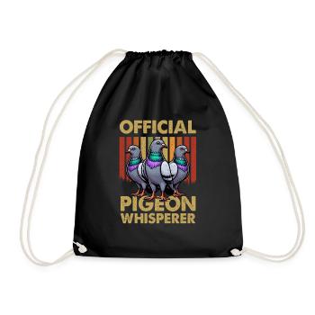 Pigeon Lovers Pigeons Bird Lovers - Drawstring Bag - black - Front