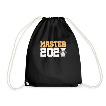 Master 2025 Masterabschluss Sponsion Graduation - Turnbeutel - Schwarz - Vorne