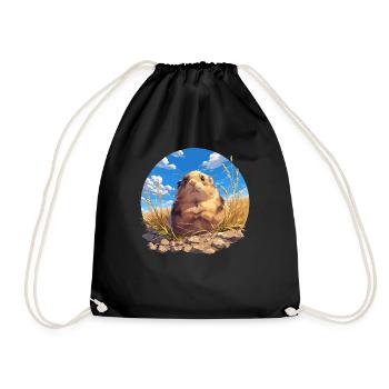 Lemmings Lemming - Drawstring Bag - black - Front
