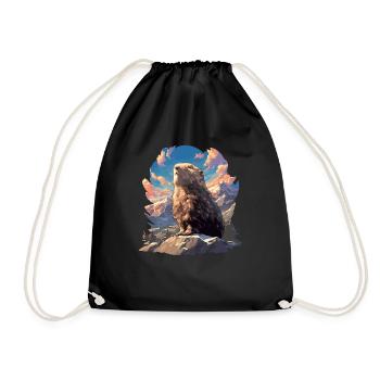 Lemmings Lemming - Drawstring Bag - black - Front
