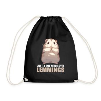 Lemmings Lemming - Drawstring Bag - black - Front