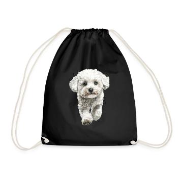 Bichon Frisé - Turnbeutel - Schwarz - Vorne