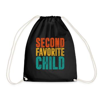 Sister Brother Matching Siblings Twins - Drawstring Bag - black - Front