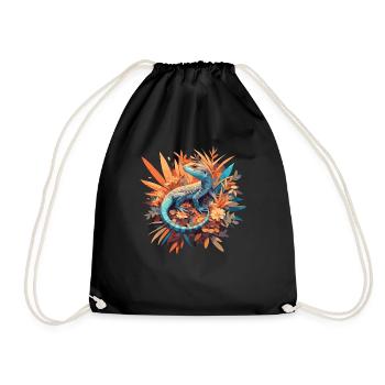 Lizards Lizard - Drawstring Bag - black - Front