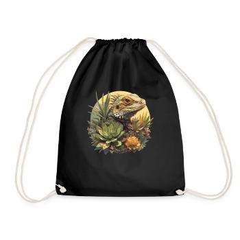Lizards Lizard - Drawstring Bag - black - Front