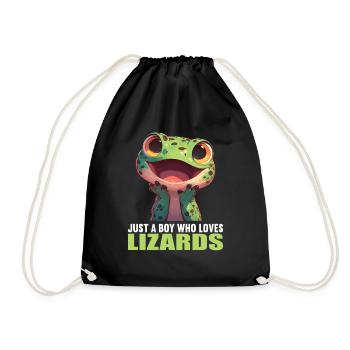 Lizards Lizard - Drawstring Bag - black - Front