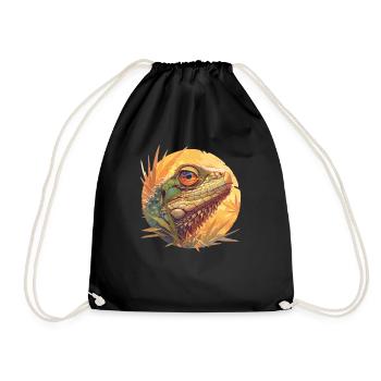 Lizards Lizard - Drawstring Bag - black - Front