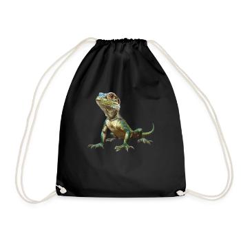 Lizards Lizard - Drawstring Bag - black - Front