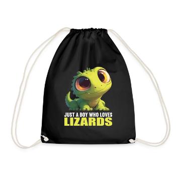 Lizards Lizard - Drawstring Bag - black - Front