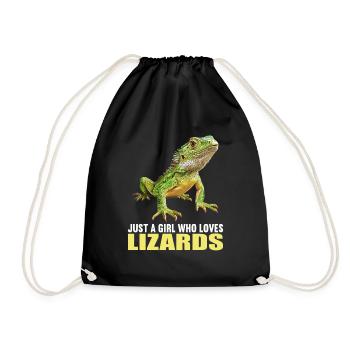 Lizards Lizard - Drawstring Bag - black - Front
