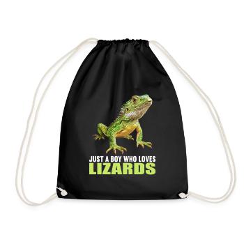 Lizards Lizard - Drawstring Bag - black - Front