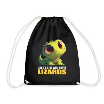 Lizards Lizard - Drawstring Bag - black - Front