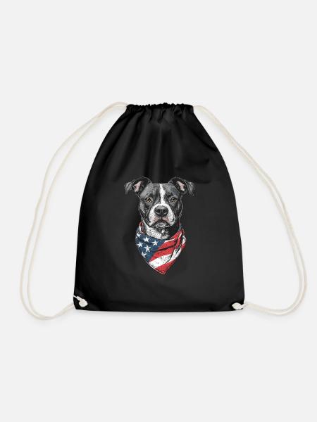 Staffordshire Bullterrier - Turnbeutel - Schwarz