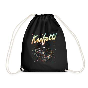 confettis carnaval carnaval design amusant - Sac de sport léger - noir - Devant