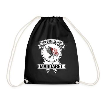 Je m’en fiche Margaret Eagle Gift - Sac de sport léger - noir - Devant