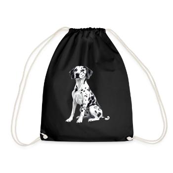 Dalmatian - Drawstring Bag - black - Front