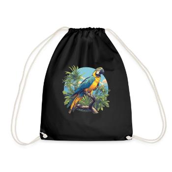 Macaw's Era - Drawstring Bag - black - Front