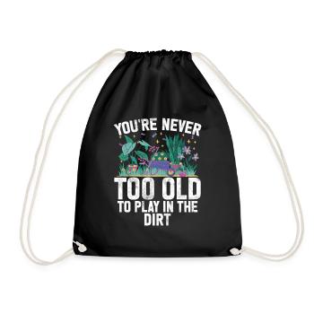 Garden Plants Gardener Garden Lover Planting - Drawstring Bag - black - Front
