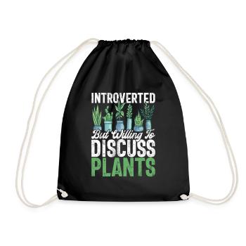 Garden Plants Gardener Garden Lover Planting - Drawstring Bag - black - Front