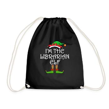 Je suis le bibliothécaire Chemise elfe assortie famille - Sac de sport léger - noir - Devant