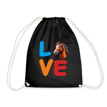 CHEVAL D’AMOUR - Sac de sport léger - noir - Devant