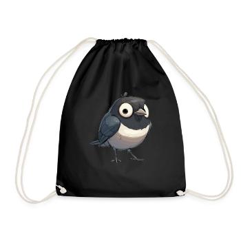 Magpies Magpie - Drawstring Bag - black - Front