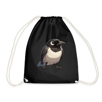 Magpies Magpie - Drawstring Bag - black - Front