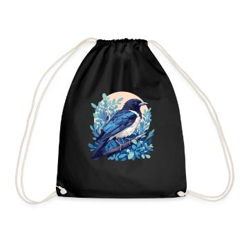Magpies Magpie - Drawstring Bag - black - Front