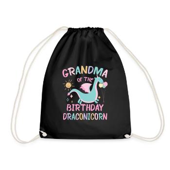 Grand-mère de la fête de famille Dracon - Sac de sport léger - noir - Devant