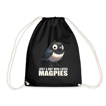 Magpies Magpie - Drawstring Bag - black - Front