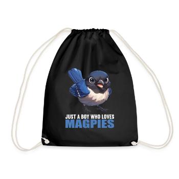 Magpies Magpie - Drawstring Bag - black - Front