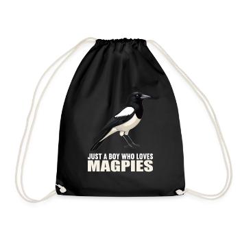 Magpies Magpie - Drawstring Bag - black - Front
