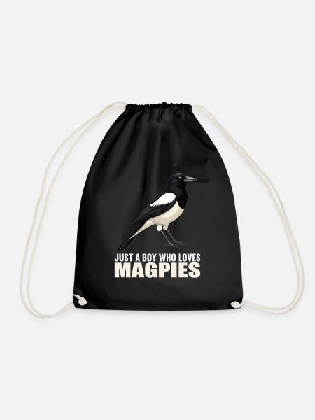 Magpies Magpie - Drawstring Bag - black