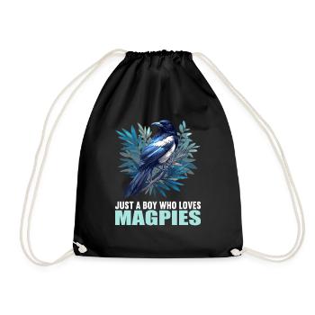 Magpies Magpie - Drawstring Bag - black - Front