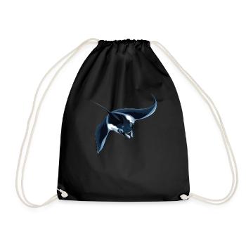 Raies manta Raies manta - Sac de sport léger - noir - Devant