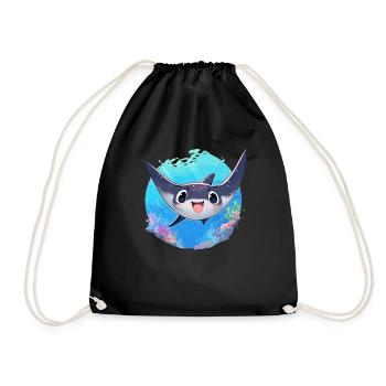 Raies manta Raies manta - Sac de sport léger - noir - Devant